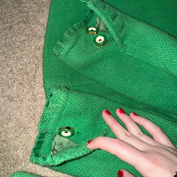 Juicy Couture Vibrant Green Pea Coat - Picture 4 of 6